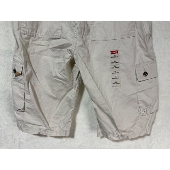 Levi Strauss Khaki Cargo Shorts Boys 20 Regular 30x30 *NWT - Picture 6 of 6